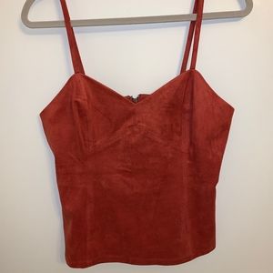BCBG Suede Tank